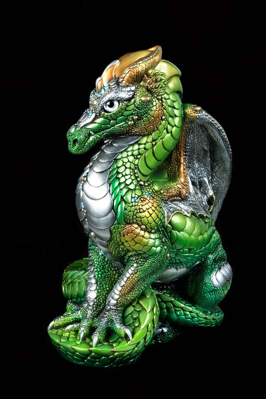 Windstone Editions collectable dragon sculpture - Male Dragon - Elven