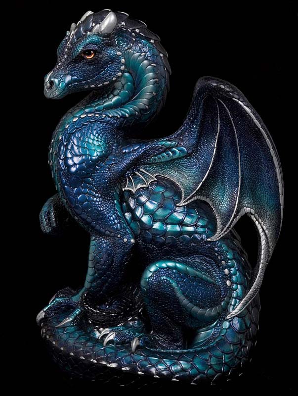 Ash Blue Secret Keeper Dragon by Windstone Editions