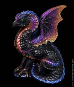 Black Amethyst Spectral Dragon #2 by Windstone Editions