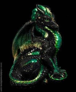 Black Emerald Male Dragon by Windstone Editions