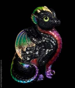 Black Rainbow Fledgling Dragon by Windstone Editions