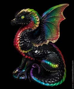 Black Rainbow Spectral Dragon by Windstone Editions