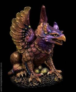 Bronze Sunset Mother Griffin Gargoyle by Windstone Editions