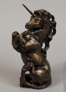 Cast Bronze Male Unicorn by Windstone Editions