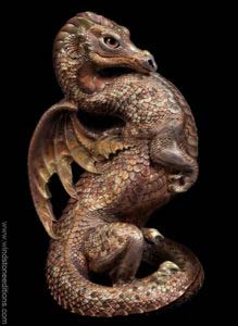 Checkered Copper Emperor Dragon by Windstone Editions
