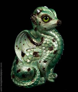 Chocolate Mint Fledgling Dragon by Windstone Editions