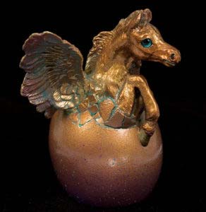 Copper Patina Hatching Pegasus by Windstone Editions