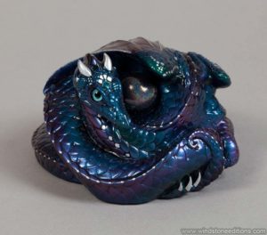 Cosmic Shift Coiled Dragon by Windstone Editions