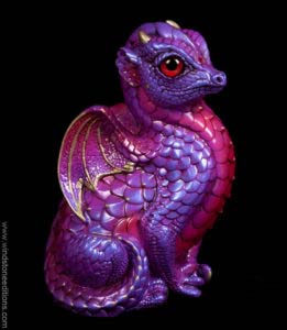 Electric Grape Fledgling Dragon by Windstone Editions