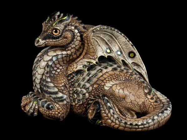 Windstone Editions collectible dragon figurine - Female Hearth Dragon - Sandgrouse