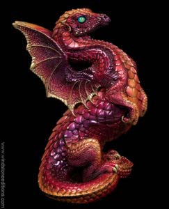 Fire Berry Rising Spectral Dragon by Windstone Editions