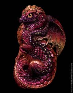 Fire Berry Young Dragon by Windstone Editions