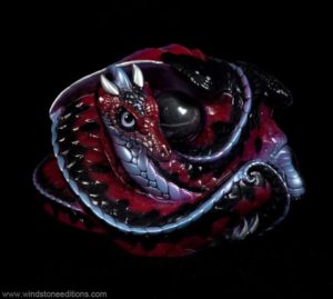 Garter Snake Coiled Dragon by Windstone Editions