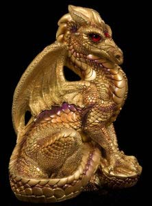 Gold Male Dragon by Windstone Editions