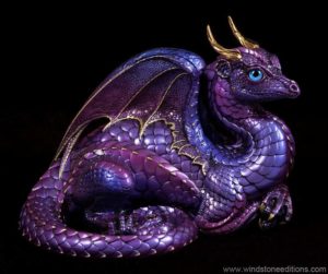 Lavender Rose Lap Dragon by Windstone Editions