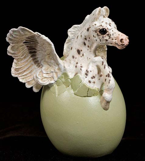 Leopard Appaloosa Hatching Pegasus by Windstone Editions