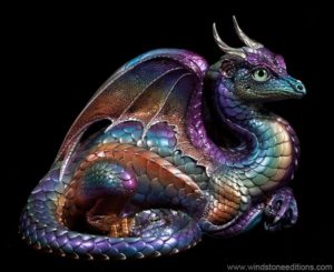 Oil Spot Lap Dragon by Windstone Editions
