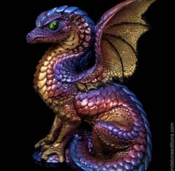 Shimmering Embers Spectral Dragon by Windstone Editions