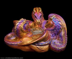 Violet Flame Dragon Trio by Windstone Editions
