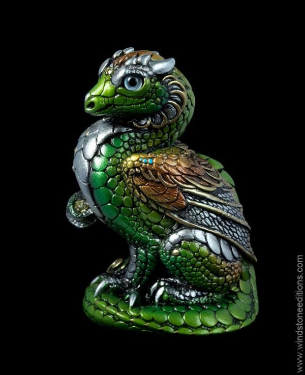 Windstone Editions collectible dragon figurine - Mini Keeper Dragon - Elven