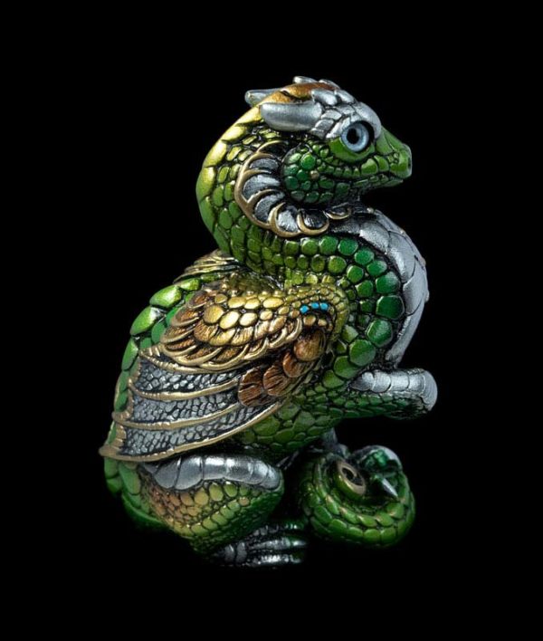Windstone Editions collectable dragon sculpture - Mini Keeper Dragon - Elven
