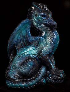 Aquamarine Shadow Male Dragon by Windstone Editions