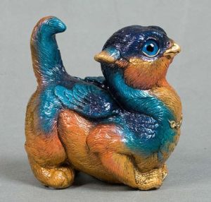 Barn Swallow Crouching Griffin Chick by Windstone Editions