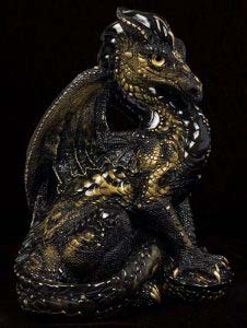 Baroque Black Male Dragon by Windstone Editions