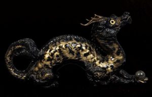 Baroque Black Oriental Dragon by Windstone Editions