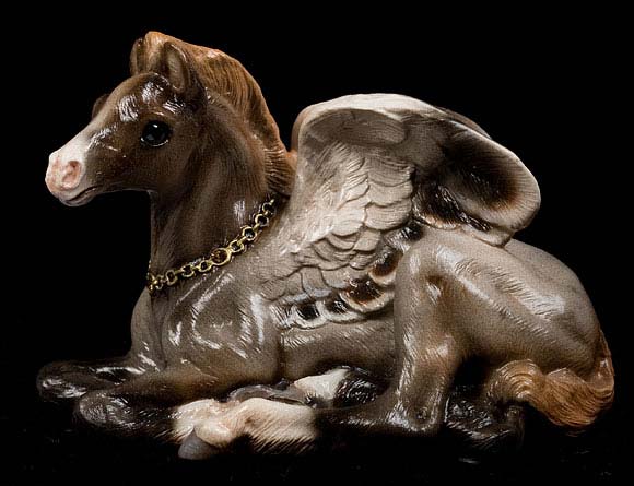 Bay Roan Baby Pegasus #3 by Windstone Editions