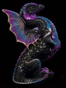 Black Amethyst Rising Spectral Dragon by Windstone Editions