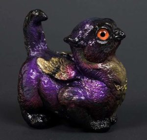 Black Autumn Crouching Griffin Chick by Windstone Editions
