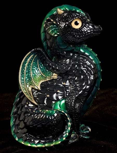 Black Emerald Fledgling Dragon #1 by Windstone Editions