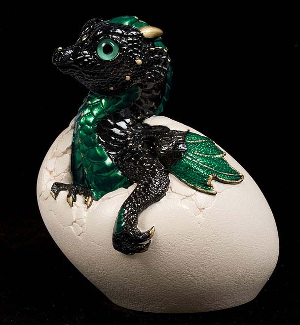 Black Emerald Hatching Empress Dragon by Windstone Editions