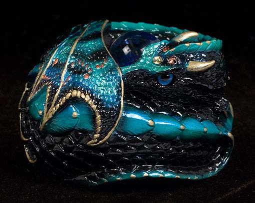 Black Ice Curled Dragon #2 by Windstone Editions