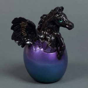 Black Peacock Hatching Pegasus #1 by Windstone Editions