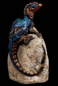 Blue Flame Little Rock Dragon by Windstone Editions