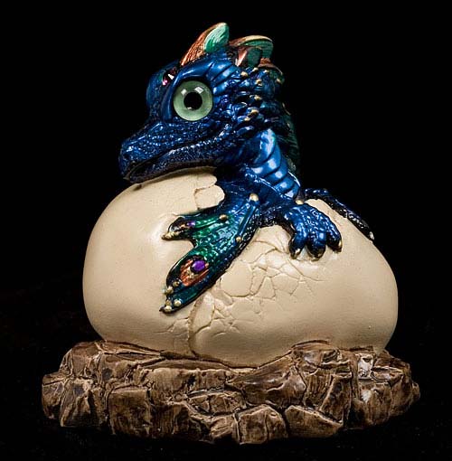 Blue-Green Hatching Dragon by Windstone Editions