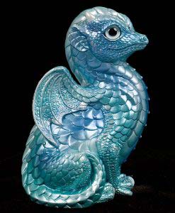 Blue Ice Fledgling Dragon by Windstone Editions