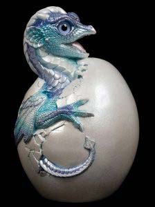 Blue Ice Hatching Emperor Dragon #1 by Windstone Editions