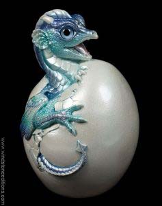Blue Ice Hatching Emperor Dragon #2 by Windstone Editions