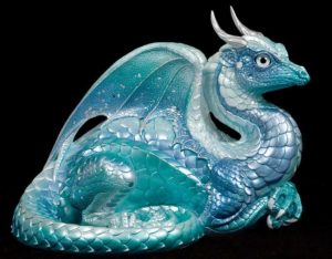 Blue Ice Lap Dragon by Windstone Editions
