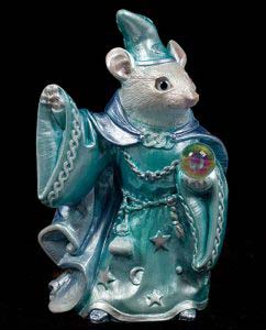 Blue Ice Mouse Wizard by Windstone Editions