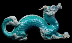 Blue Ice Oriental Dragon by Windstone Editions