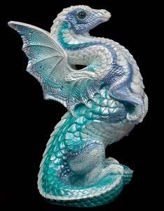 Blue Ice Rising Spectral Dragon by Windstone Editions