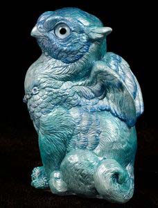 Blue Ice Sitting Griffin Chick by Windstone Editions