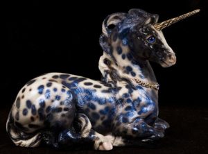 Blue Leopard Appaloosa Mother Unicorn by Windstone Editions
