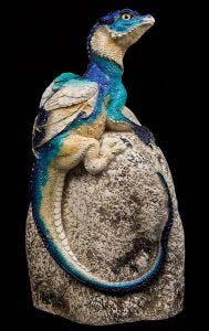 Blueberry Little Rock Dragon by Windstone Editions