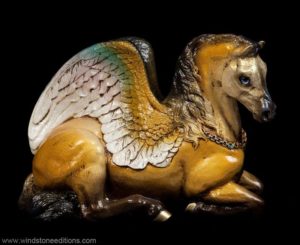 Bronze Mustard Mother Pegasus by Windstone Editions