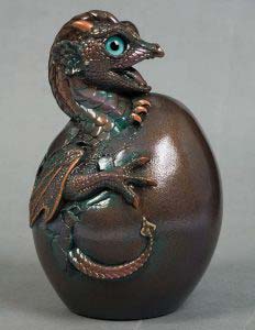 Bronze Patina Hatching Emperor Dragon by Windstone Editions